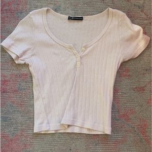 Brandy Melville pink Zelly top